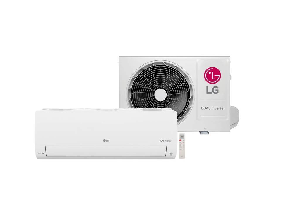Ar Condicionado Split Dual Inverter 18.000 Btus LG Compact +IA Frio S3-NQ18KLQAL - 220 Volts