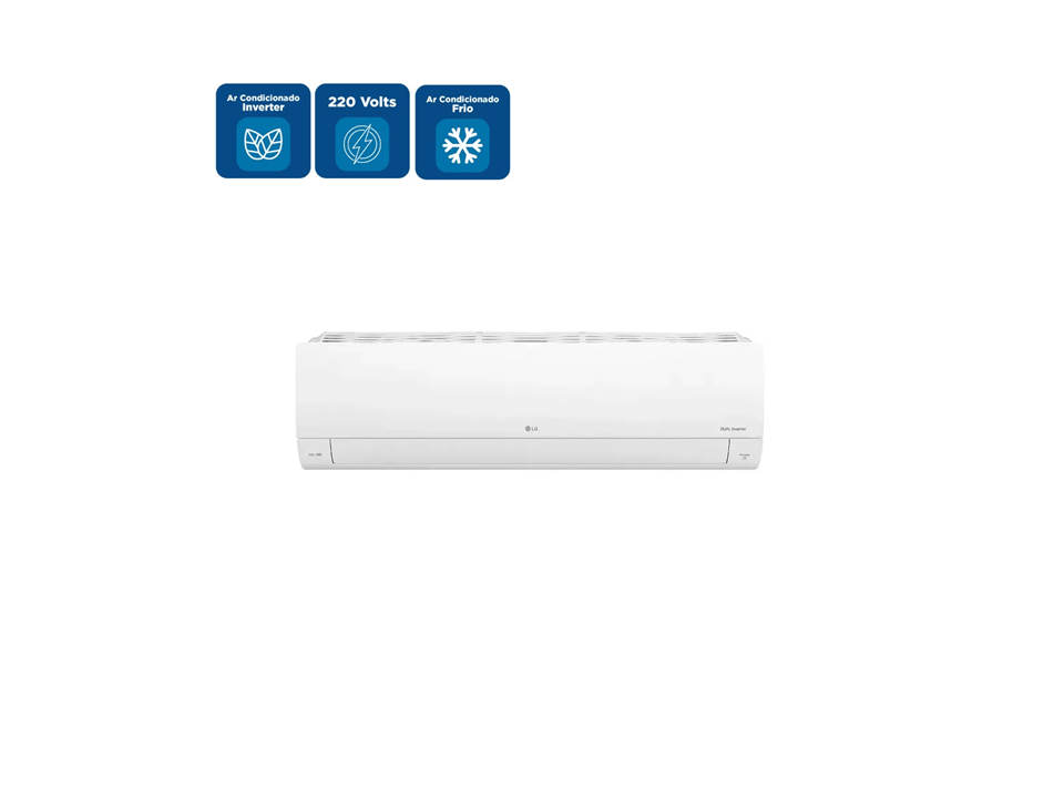 Ar Condicionado Split Dual Inverter LG 9000 Btus Compact +IA Frio – 220 Volts - Imagem 2