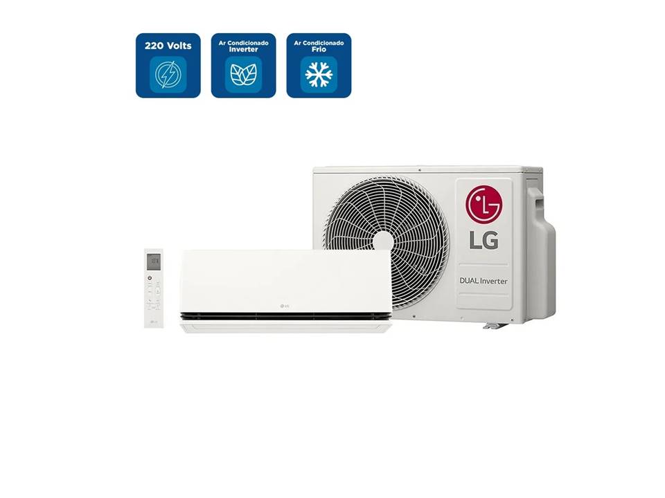 Ar Condicionado Split LG Dual Inverter AI Air 9000 BTU/h Frio S3-Q090AKH0 - 220 Volts - Imagem 2